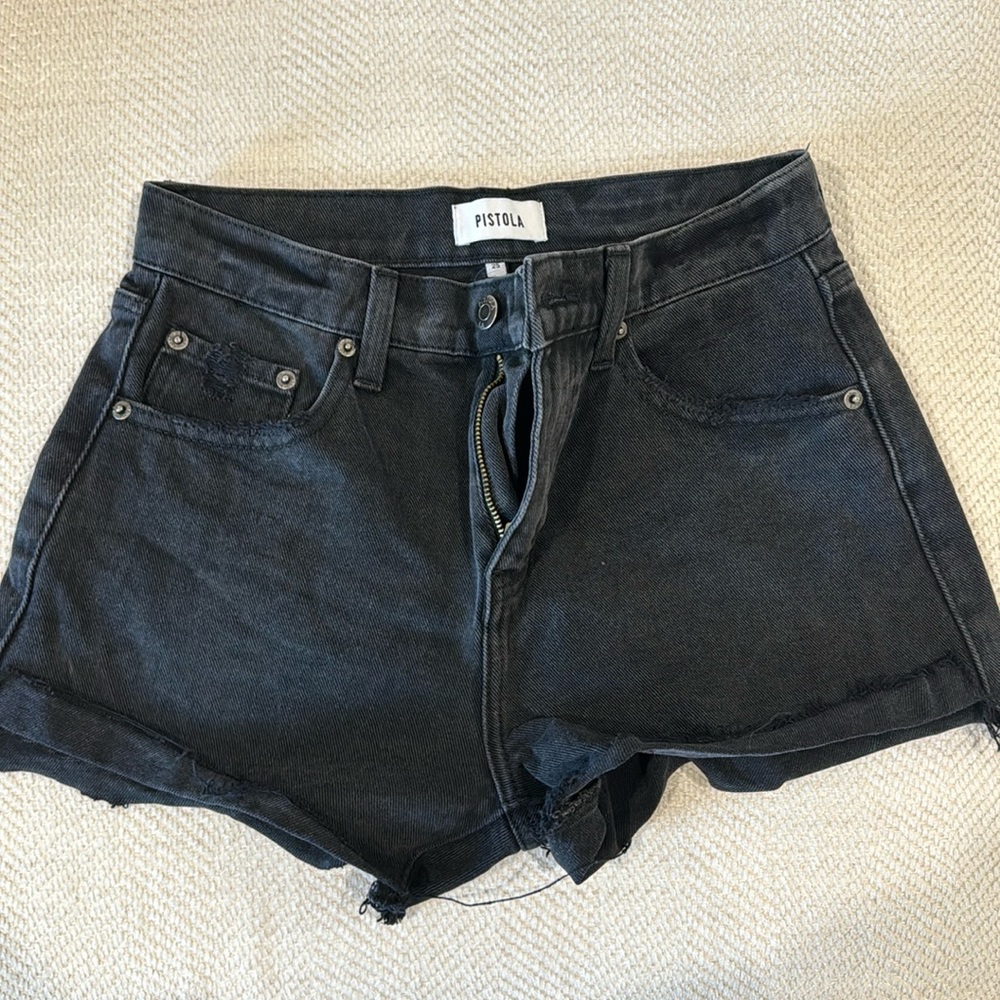 Pistola black denim shorts